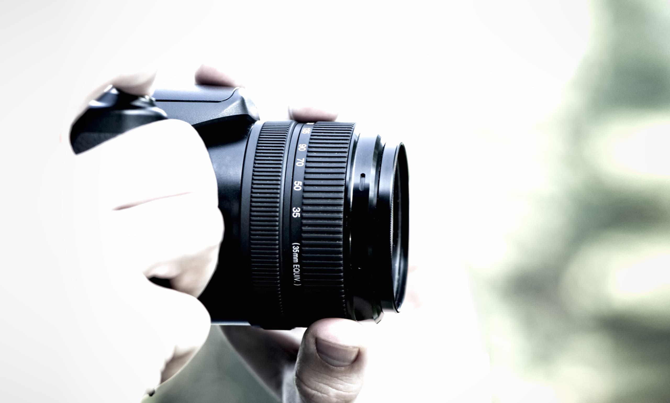 Camera in hand